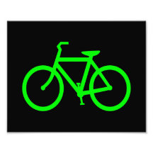 Bici de la verde lima foto