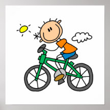 Bicicleta del montar a caballo - varón impresiones