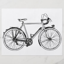 Bicicleta del vintage tarjetas publicitarias