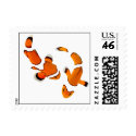 Bickering Clownfish on a White Background postage by johnstires Bickering Clownfish on a White Background postage