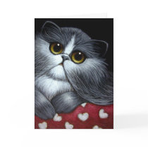BICOLOR PERSIAN CAT - VALENTINE'S Card by BY_CYRA BICOLOR PERSIAN CAT - VALENTINE'S Card