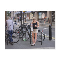 Bicycle a miniskirt postcards by nightsoflondon Bicycle a miniskirt postcards