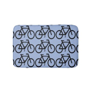 Bicycle Abstract Bath Mats