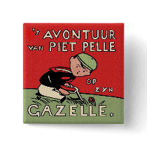 Bicycle Adventures of Piet Pelle Buttons