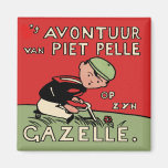 Bicycle Adventures of Piet Pelle Fridge Magnet