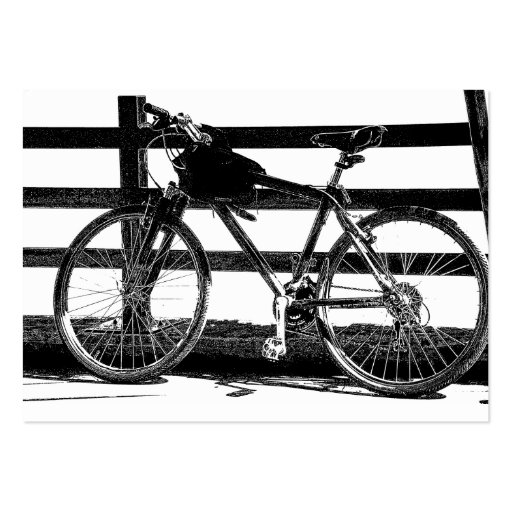 Bicycle/Black & White Photographic Image Business Card Templates