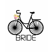 Bicycle Bride Tshirts and Gifts by weddingsareus Bicycle Bride Tshirts and Gifts