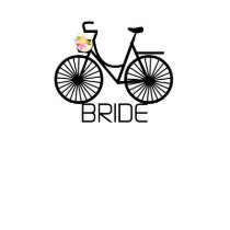 Bicycle Bride Tshirts and Gifts by weddingsareus Bicycle Bride Tshirts and Gifts