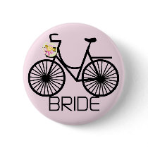 Bicycle Bride Tshirts and Gifts Pinback Button