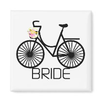 Bicycle Bride Tshirts and Gifts Refrigerator Magnet