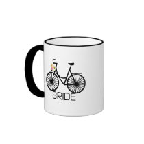 Bicycle Bride Tshirts and Gifts mugs by weddingsareus Bicycle Bride Tshirts and Gifts mugs