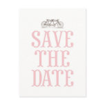 Bicycle Built For Two Save the Date Postcard