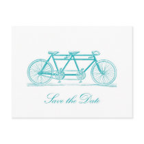 Bicycle Built For Two Save the Date Postcard