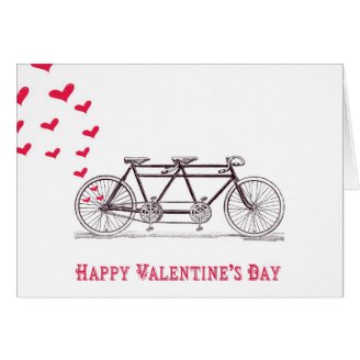 Bicycle Built for Two Valentine's Day Card