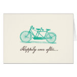 Bicycle Built For Two Wedding Card cards