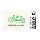 Bicycle Built For Two Wedding Postage