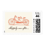 Bicycle Built For Two Wedding Postage