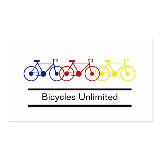 Bicycle Business Cards (front side)