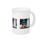 Bicycle By Antique Shop Beverage Pitcher
