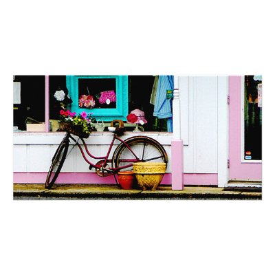 Bicycle by Antique Shop Custom Photo Card by SusanSavad