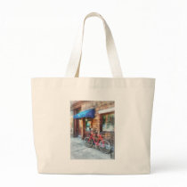 Bicycle By Post Office bags