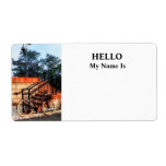 Bicycle by Train Station Shipping Labels