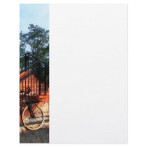 Bicycle by Train Station Personalized Letterhead