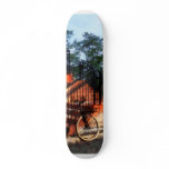 Bicycle by Train Station Custom Skateboard