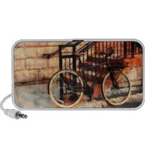 Bicycle by Train Station Travel Speakers