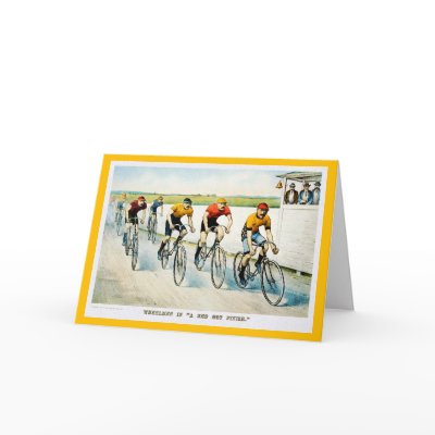  Bicycle Card:  Wheelmen by VintageCabaret