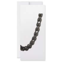 Bicycle chain rack card design