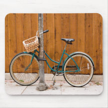 Bicycle Cycle Bicycling Cycling Fence Mouse Pad