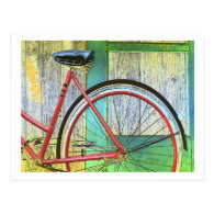 Bicycle Cycle Bicycling Cycling Old Shed Post Cards