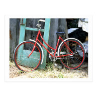 Bicycle Cycle Bicycling Cycling Old Shed Postcards