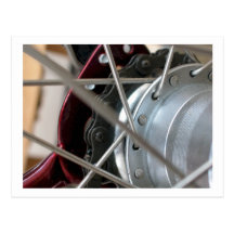 Bicycle Cycle Bicycling Cycling Rear Wheel Spokes Post Card
