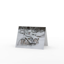 Bicycle Cycle Bicycling Cycling Waiting For Spring Card