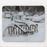 Bicycle Cycle Bicycling Cycling Waiting For Spring Mouse Pads