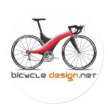Bicycle Design round stickers