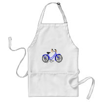 Bicycle Drawing, 1950's Style aprons