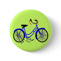 Bicycle Drawing, 1950's Style buttons by gailg1957 Bicycle Drawing, 1950's Style buttons