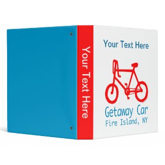 Bicycle Fire Island Avery Binder