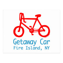 Bicycle Fire Island postcard