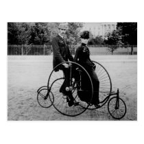 Bicycle for Two at the White House 1886 postcards