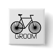 Bicycle Groom Tshirts and Gifts buttons