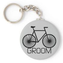 Bicycle Groom Tshirts and Gifts Keychain