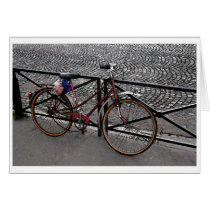 Bicycle in Paris - Blank Inside cards by gvtompkins Bicycle in Paris - Blank Inside cards