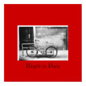 Bicycle in Paris poster posters