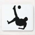 bicycle kick soccer player mousepads