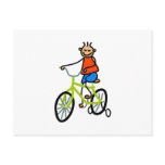 Bicycle Kid Postcard