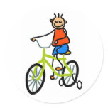 Bicycle Kid Stickers